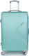 Playbags PS828 Medium Travel Suitcase Hard Turquoise with 4 Wheels Height 65cm. ps828-24