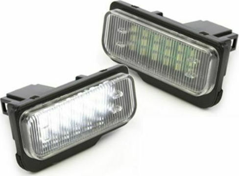 Lumini pentru plăcuțele de înmatriculare 12V pentru Mercedes-Benz Clasa C / Clasa CLS / Clasa E 2buc