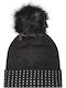 Kids Beanie Knitted Black