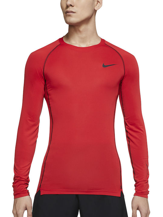 Pro Dri-fit Dri-Fit Long Sleeve Athletic Blouse Red