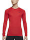 Pro Dri-fit Dri-Fit Long Sleeve Athletic Blouse Red