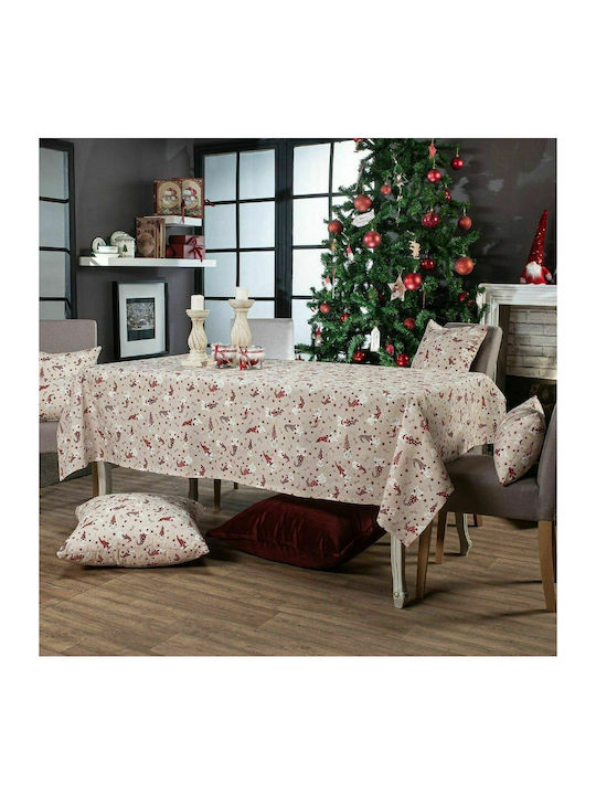 Teoran Zermatt Christmas Fabric Tablecloth Ornament L180xH135cm