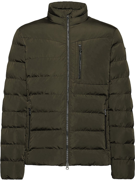 Geox Hilstone Μπουφάν Puffer Χακί