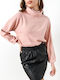 Vero Moda Femei Cu mânecă lungă Pulover Guler rulat Pink/Misty Rose
