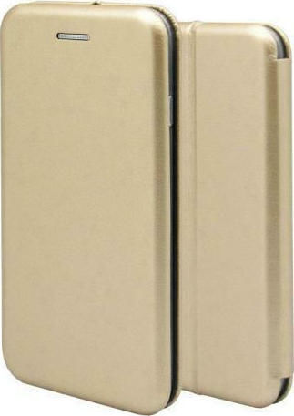 iNOS Curved M-Folio Book Synthetic Leather Gold (Huawei P30 Pro)