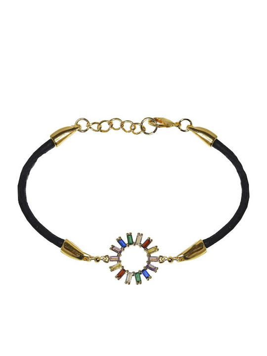 Apoxylo 563 Circle Zirgon Damen Armband Vergoldet mit Zirkon