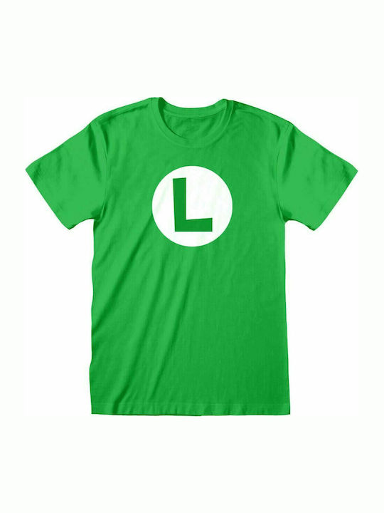 Nintendo Super Mario Luigi T-shirt σε Πράσινο χρώμα