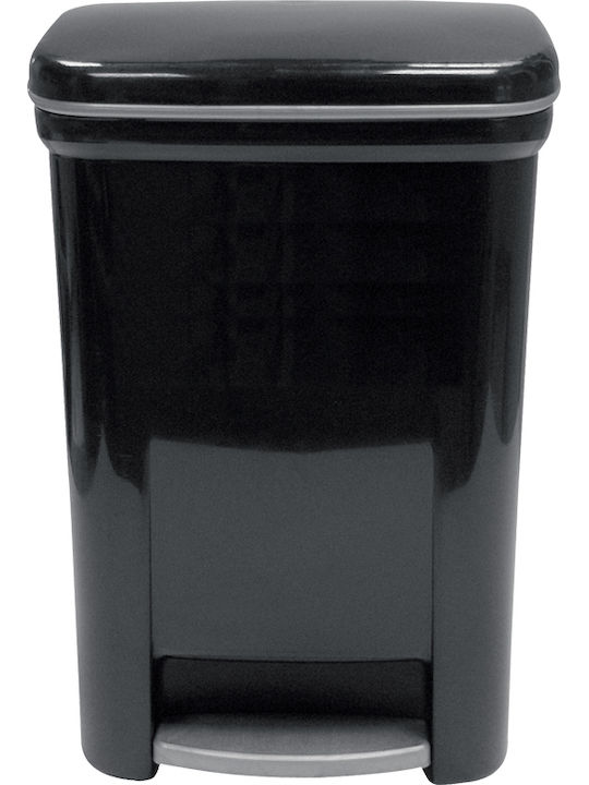 Viomes 155 Plastic Toilet Bin 7lt Black