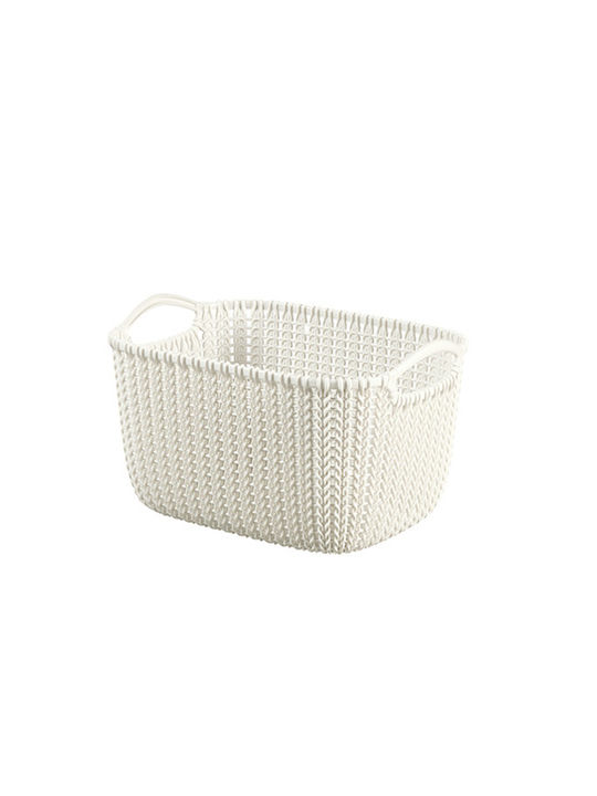 Curver Knit Plastic Organizer Countertop Beige