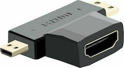 FeelWorld HDMIconv HDMI female σε micro HDMI / mini HDMI male FeelWorld HDMIconv HDMI female σε micro HDMI / mini HDMI male