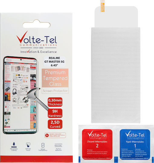 Volte-Tel 2.5D 0.30mm Full Face Tempered Glass (Realme GT Master Edition)
