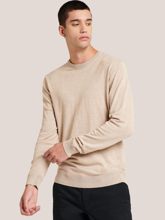 Beige knitted sweater