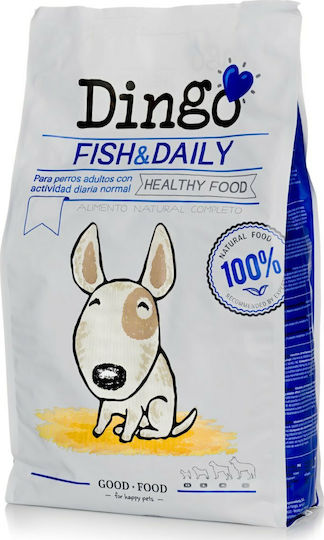 Dingonatura Dingo Fish & Daily 12kg Dry Food for Adult Dogs with Rice and Salmon