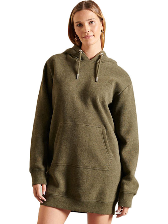 Superdry Мини Спортна Рокля Дълъг Ръкав С Качул...