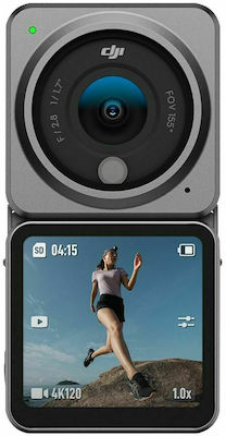 DJI Action 2 Dual-Screen Combo CP.OS.00000183.01 Action Camera 4K Ultra HD Underwater with WiFi Gray with Screen 1.76"
