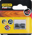 Stanley Fatmax Set 2 Screwdriver Bits Star/Torx -XJ