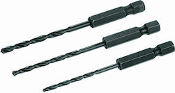 Stanley Set of 3 Drills with Hexagonal Shank