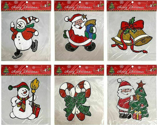 XMASfest Χριστουγεννιάτικα Aufkleber für das Fenster 20x20cm. (Μiverse Designs)