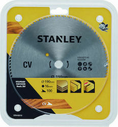 Stanley Wood Cutting Disc 190mm