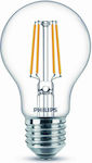 Philips LED Lampen für Fassung E27 und Form A60 Warmes Weiß 470lm 1Stück