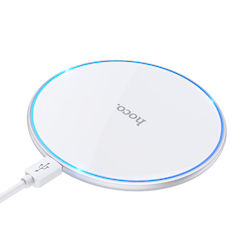 Hoco Ασύρματος Φορτιστής (Qi Pad) 15W Λευκός (C...