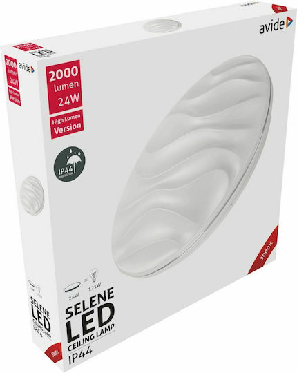 Avide ACLO38WW-24W-SEL44 Таванно осветление Баня 38бр Бяла с Вграден LED