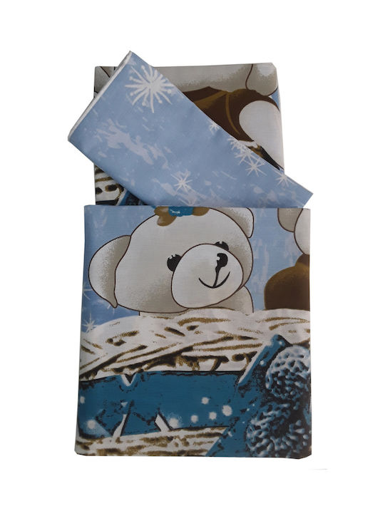 Beboulino Dreams Baby Sheets Set Crib Cotton Bl...