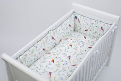 Tuttolina Birds Crib Bumpers Classic Inside White 30x210cm