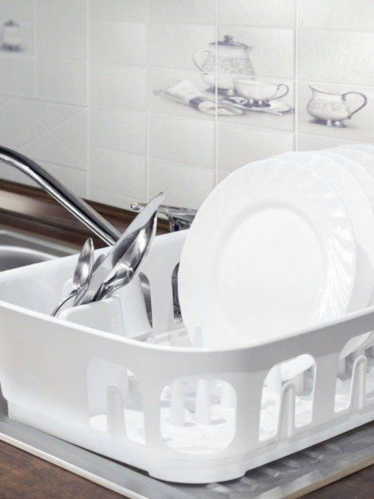 Curver Essentials Στραγγιστήρι Νεροχύτη Πλαστικό Λευκό 39.5x29x10.9cm