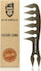 Slick Gorilla Texture Comb Χτένα Μαλλιών Μαύρη