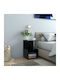 Noptiere Negre 2buc 35x35x55cm