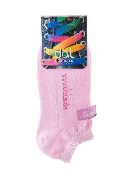 Dal 904 Women's Solid Color Socks Pink