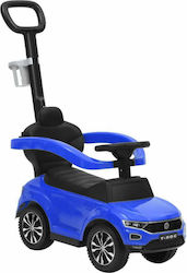 vidaXL Volkswagen T Roc Baby Walker Car Ride On with Handlebar for 12++ Months Blue