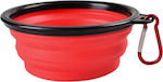 Bowl Food & Water for Dog 350ml in Red Color 1pcs