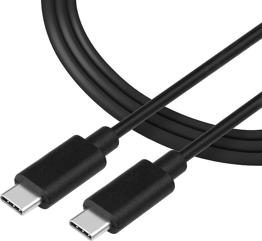 Tactical 010 USB 2.0 Cable USB-C male - USB-C 15W Μαύρο 0.3m 57983104154