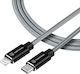 Tactical 031 Fast Rope Kevlar Braided USB-C to Lightning Cable Γκρι 1m