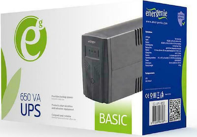 Energenie UPS Line-Interactive 650VA 390W with 2 IEC Power Plugs