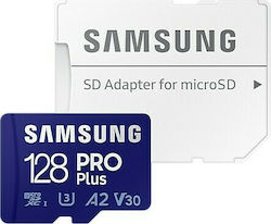 Samsung Pro Plus (2021) microSDXC 128GB U3 V30 A2 UHS-I with Adapter
