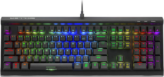 Sharkoon Skiller SGK60 Gaming Mechanical Keyboard with Kailh Box Red switches and RGB lighting (English US)