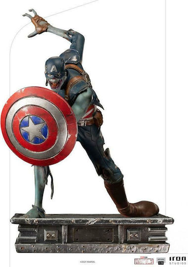 Iron Studios Marvel Captain America Zombie Ce-Ar Fi Dacă...? Figurină Înălțime 22cm Scară 1:10