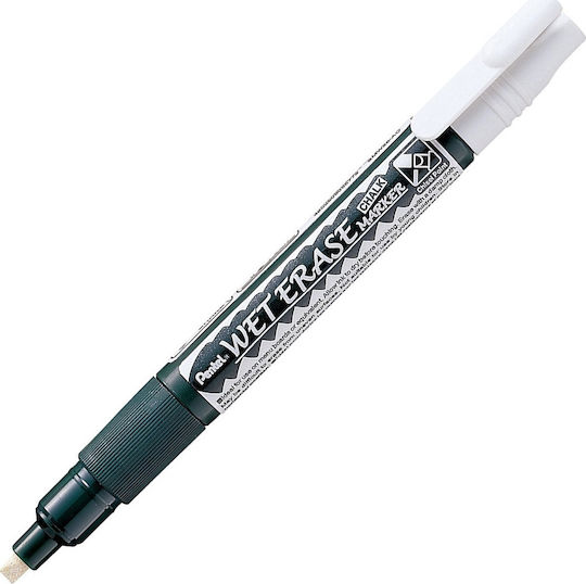 Pentel Wet Erase Chalk Marker Μαρκαδόρος Λευκός Μαυροπίνακα Υγρής Κιμωλίας για Γυαλί