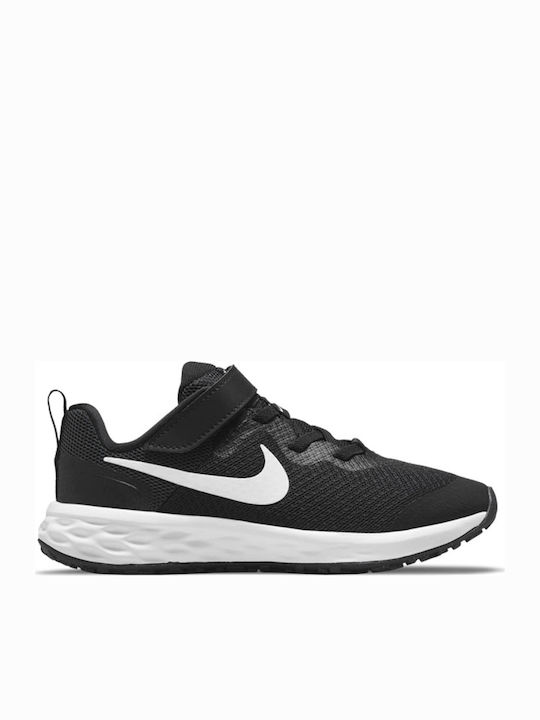 Nike Αθλητικά Παιδικά Παπούτσια Running Revolution 6 Black / White / Dk Smoke Grey