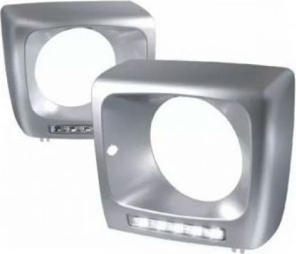 Square Daytime Running Lamps Car Mercedes-Benz G Class with White Lighting 2pcs