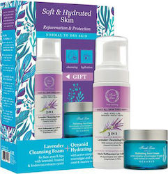 Fresh Line Soft & Hydrated Skin Skin Care Set for Moisturizing & Facial Cleaning with Face Cleanser & Face Cream