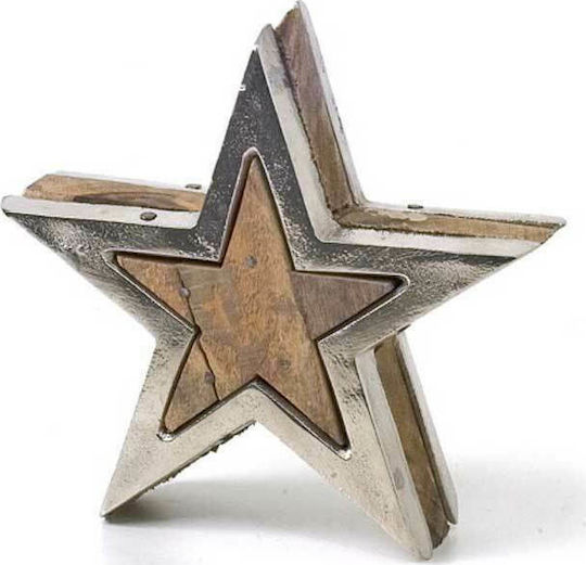 Zaros Коледно украсително Настолници Звезда Кафяв 20x5.5x20бр 1бр