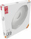 Avide ACLO38NW-24W-HER Πλαφονιέρα Οροφής 39.5εκ. Λευκή με Ενσωματωμένο LED