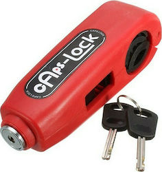 Caps Lock Motorcycle Lever Lock in Red