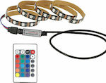 Waterproof LED Strip Power Supply USB (5V) RGB Length 3m Set with Remote Control and Power Supply