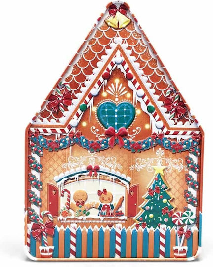 JK Home Decoration Χριστουγεννιάτικη Μεταλλική Φιγούρα Κουτί Ύψους 23εκ.