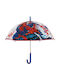 Rain Umbrelă pentru copii Baston Spiderman transparentă cu diametrul de 45cm.